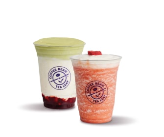 CBTL Matcha Cream and Strawberry Latte Drinks