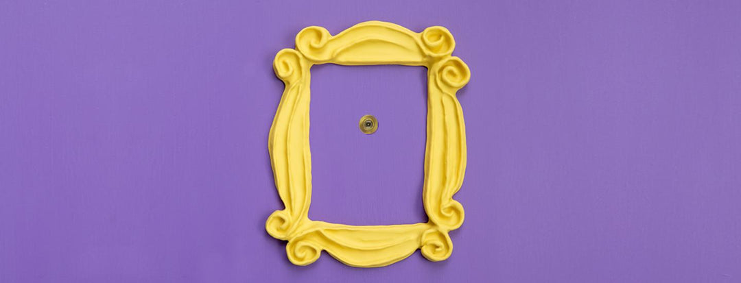 Yellow Frame on Purple Door