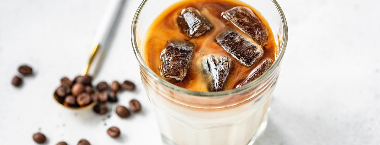Coffee Cubes in Cup of Coffee