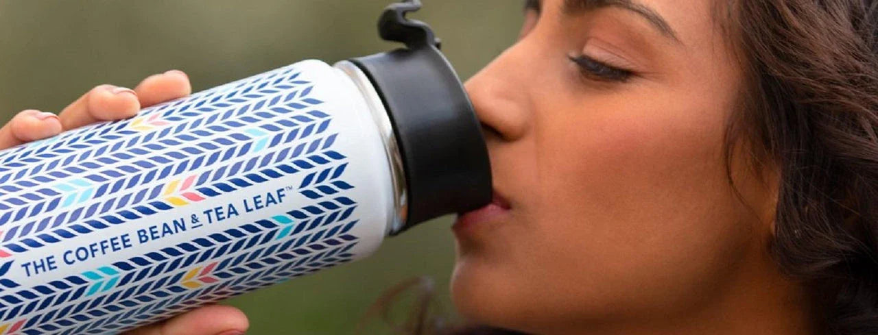 Woman Drinking Coffee Bean hydroflask