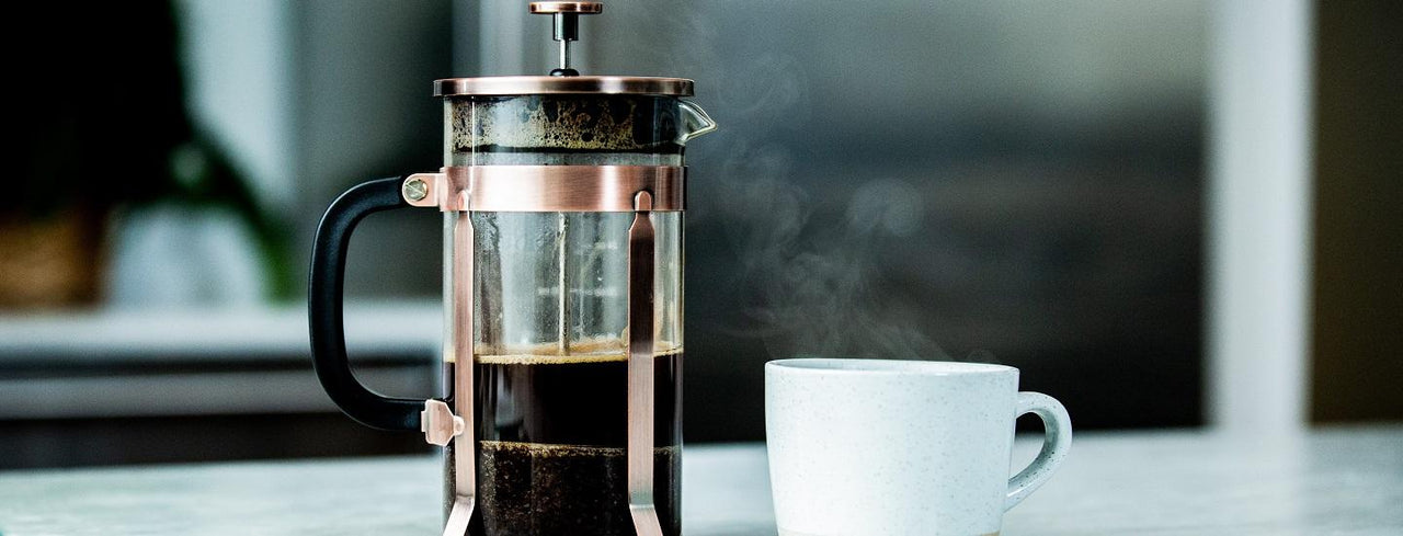 French Press and Mug