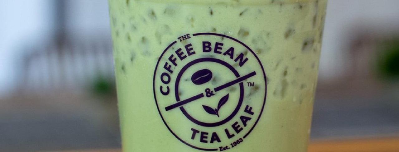 Matcha Drink and Coffee Bean Logo