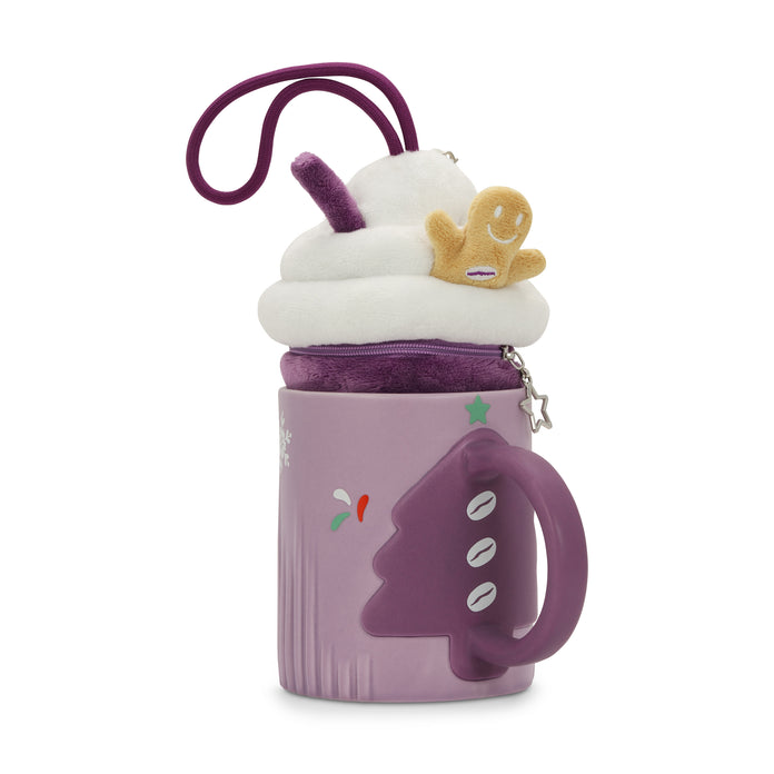 15 oz Ceramic Mug w/ Plush Earbuds Bag (Holiday Design)