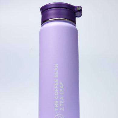 24oz Insulated Water Bottle with Flip-up Straw (Light Purple)