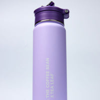 24oz Insulated Water Bottle with Flip-up Straw (Light Purple)