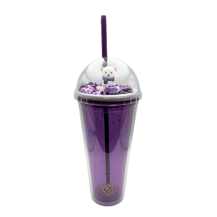 22 oz Cold Domed Top Cup (Purple Bear)
