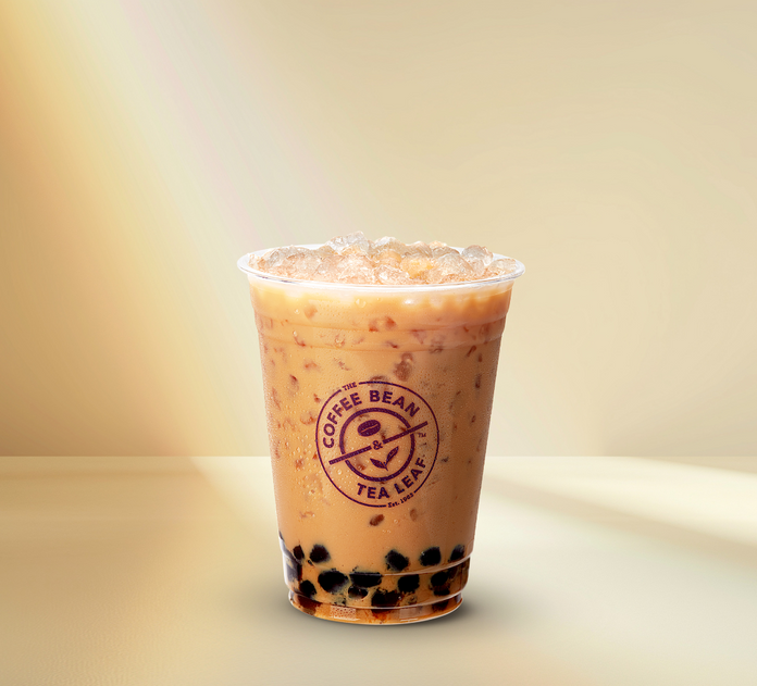 Iced Horchata Latte with Boba