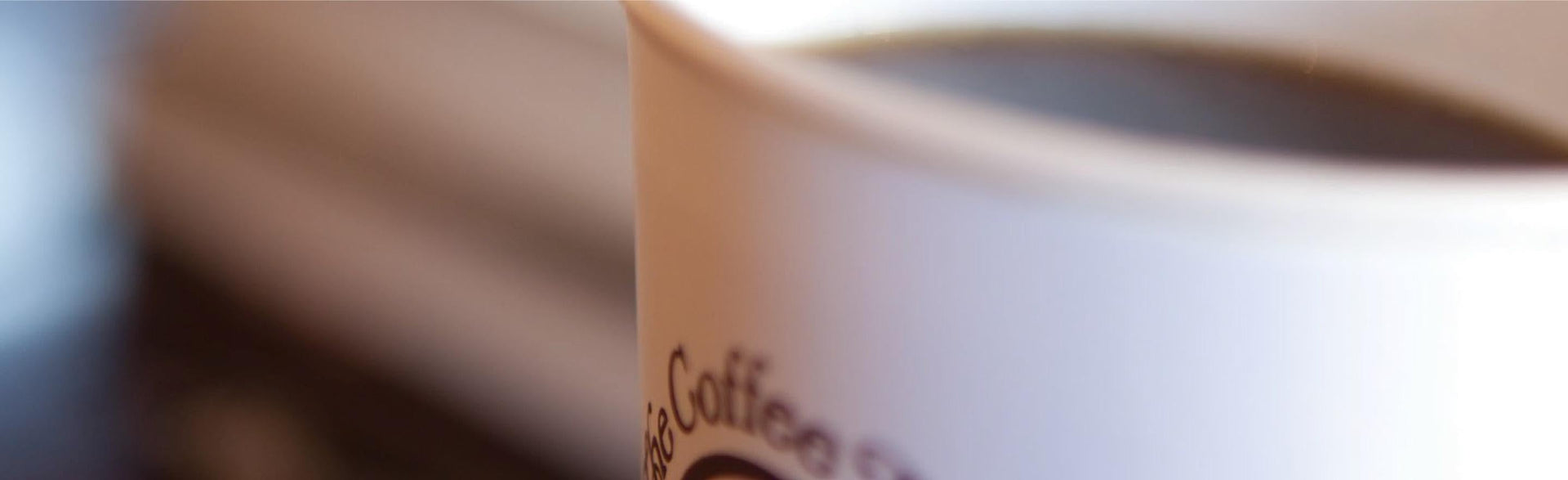 Close up of a coffee cup