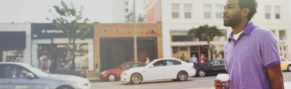 Man Walking Down the Street