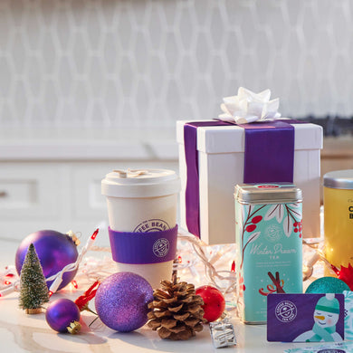 Bamboo Earth Tumbler 16oz with Purple Sleeve & Silicone Lid