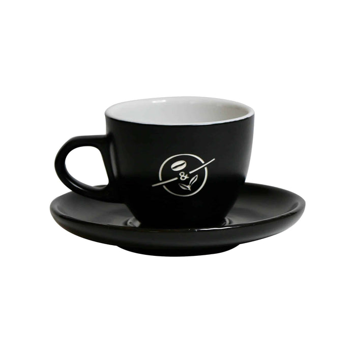 Matte Black CBTL Etched Ceramic Mug