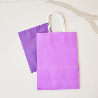Purple Gift Bag with Handle